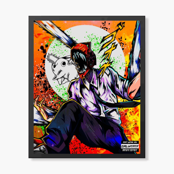 Denji Unleashed – Chainsaw Man Anime Poster