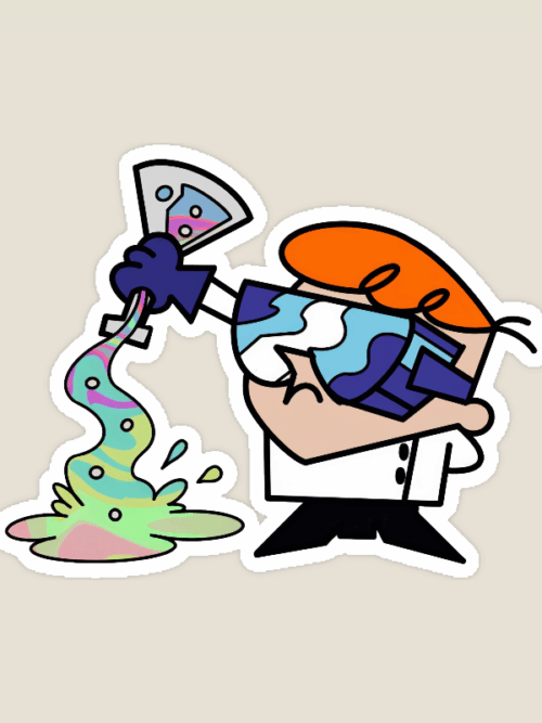 Dexter’s Laboratory Mad Genius Experiment Sticker