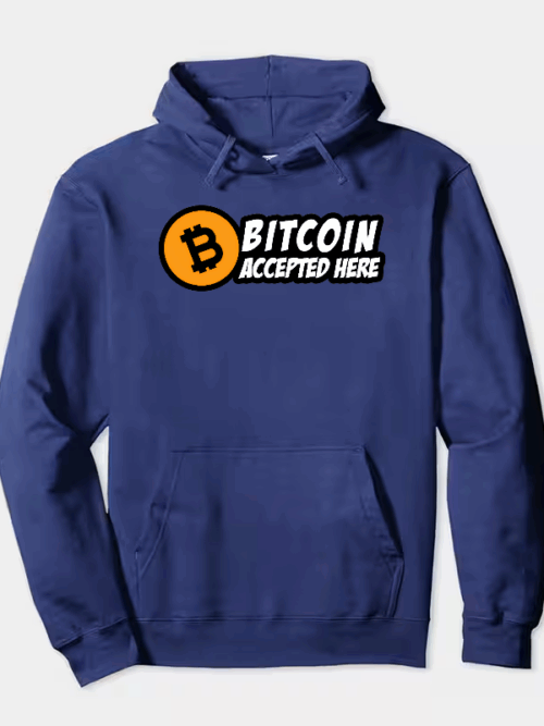 Digital Currency Crypto Bitcoin Accepted Here Hoodie