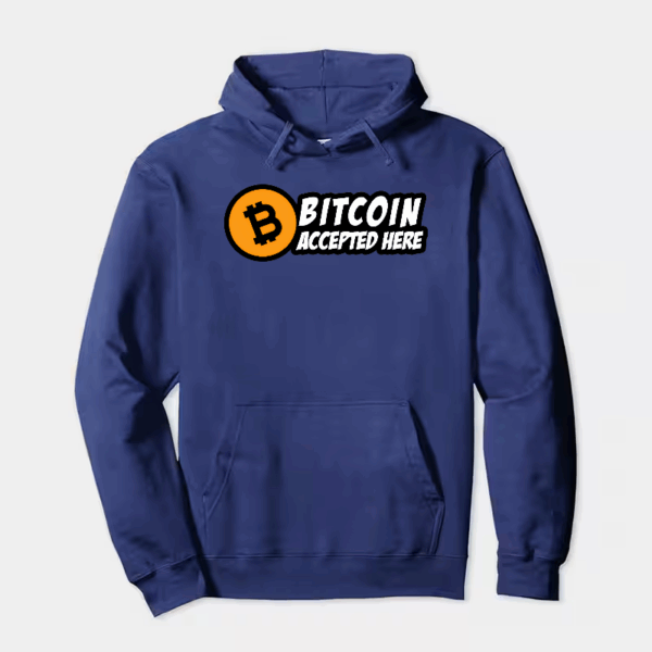 Digital Currency Crypto Bitcoin Accepted Here Hoodie