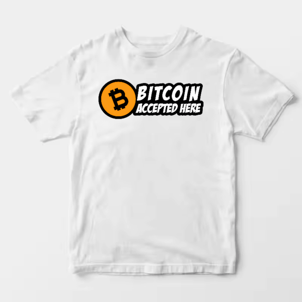 Digital Currency Crypto Bitcoin Accepted Here Unisex T-Shirt