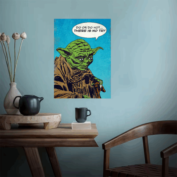 Do or Do Not Yoda Star Wars Pop Art Poster