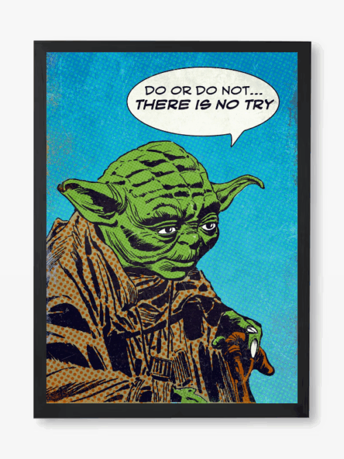 Do or Do Not Yoda Star Wars Pop Art Poster