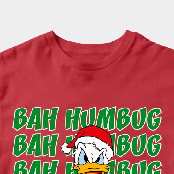 Men’s Donald Duck Bah Humbug – Grumpy Christmas Disney Holiday Unisex T-Shirt