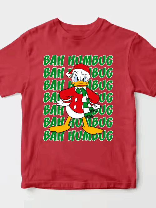 Men’s Donald Duck Bah Humbug – Grumpy Christmas Disney Holiday Unisex T-Shirt