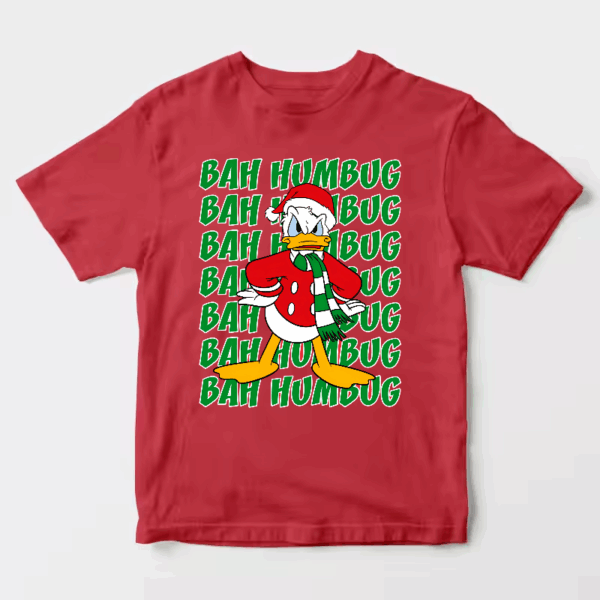 Men’s Donald Duck Bah Humbug – Grumpy Christmas Disney Holiday Unisex T-Shirt