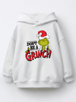 Don’t Be a Grinch – Classic Holiday Spirit with a Dr. Seuss Twist Kids Hoodie