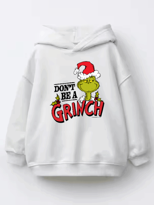 Don’t Be a Grinch – Classic Holiday Spirit with a Dr. Seuss Twist Kids Hoodie