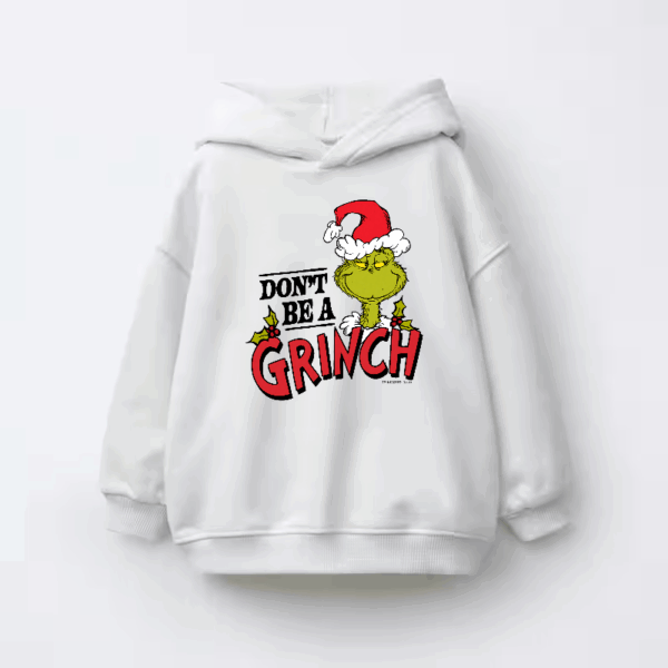 Don’t Be a Grinch – Classic Holiday Spirit with a Dr. Seuss Twist Kids Hoodie