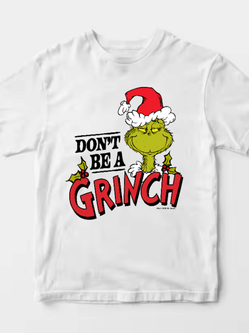 Men’s Don’t Be a Grinch – Classic Holiday Spirit with a Dr. Seuss Twist Unisex T-Shirt