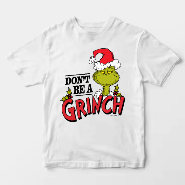Men’s Don’t Be a Grinch – Classic Holiday Spirit with a Dr. Seuss Twist Unisex T-Shirt