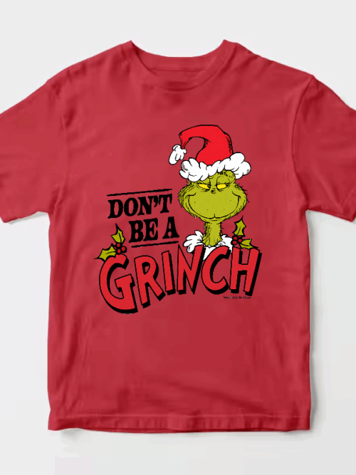 Men’s Don’t Be a Grinch – Classic Holiday Spirit with a Dr. Seuss Twist Unisex T-Shirt