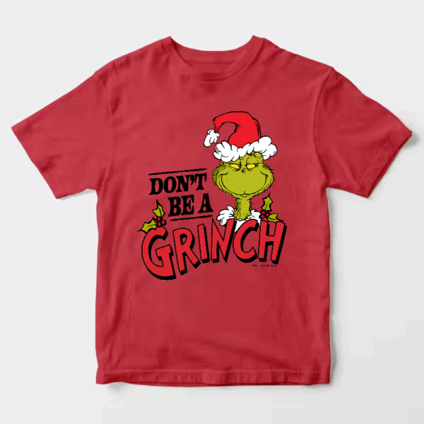 Men’s Don’t Be a Grinch – Classic Holiday Spirit with a Dr. Seuss Twist Unisex T-Shirt