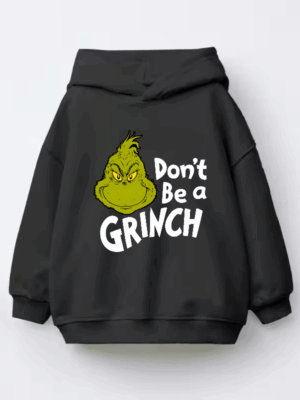 Don’t Be a Grinch – Funny Holiday Warning Kids Hoodie