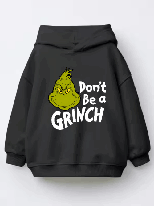 Don’t Be a Grinch – Funny Holiday Warning Kids Hoodie
