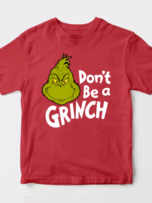 Men’s Don’t Be a Grinch – Funny Holiday Warning Unisex T-Shirt