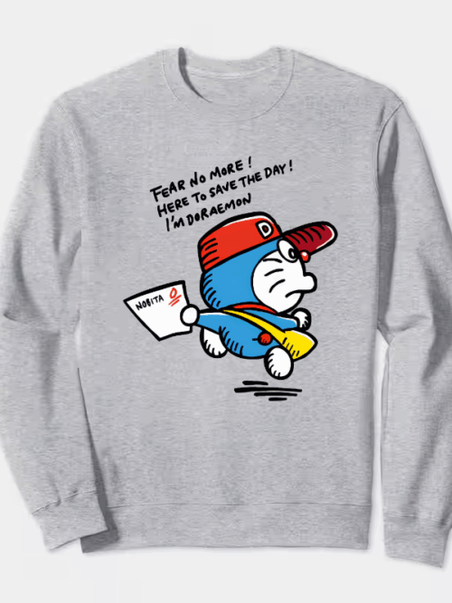 Doraemon Brings Nobita’s Test Results Crewneck Sweatshirt