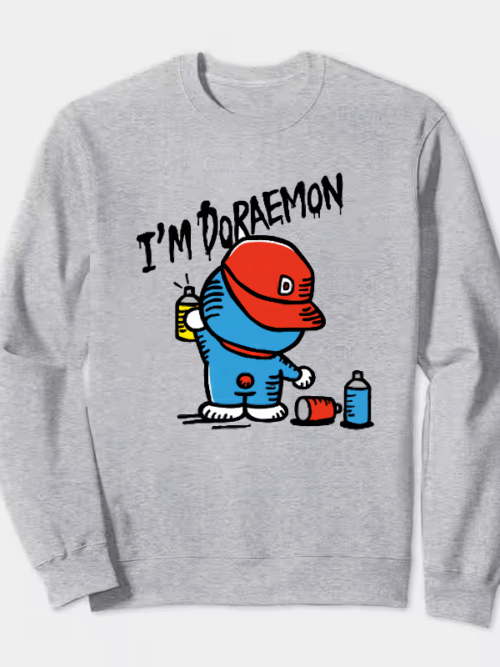 Doraemon Graffiti Crewneck Sweatshirt