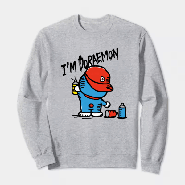 Doraemon Graffiti Crewneck Sweatshirt