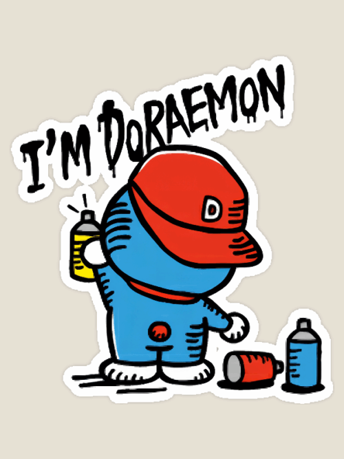 Doraemon Graffiti Sticker