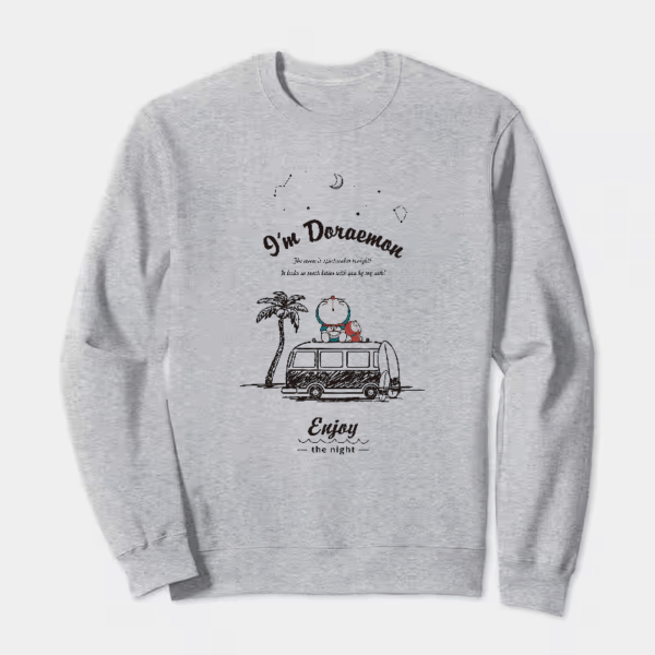 Doremon Moonlight Beach Vibes Crewneck Sweatshirt