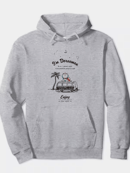 Doremon Moonlight Beach Vibes Hoodie