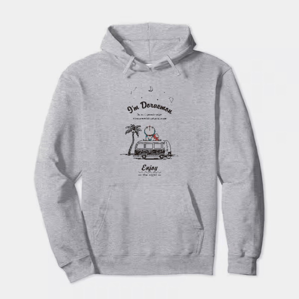 Doremon Moonlight Beach Vibes Hoodie