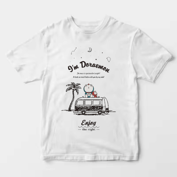 Doremon Moonlight Beach Vibes Unisex T-Shirt