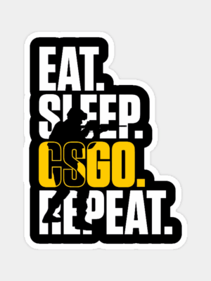 Eat Sleep CSGO Repeat Sticker