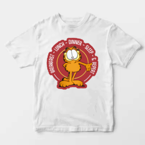 Eat Sleep Repeat Garfield Daily Routine Mood Unisex T-Shirt