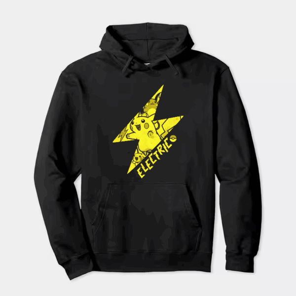 Electric Spark Pikachu Pokémon Power Hoodie