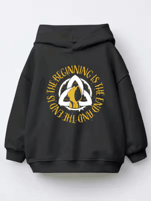 Endless Cycle of Beginning Meets End Kids Hoodie