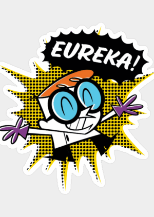 Eureka Moment Dexter’s Laboratory Sticker
