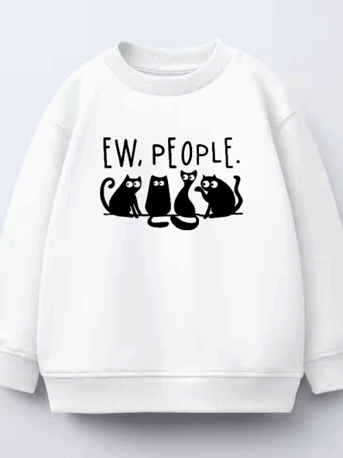 Ew People Black Cats Club Crewneck Sweatshirt