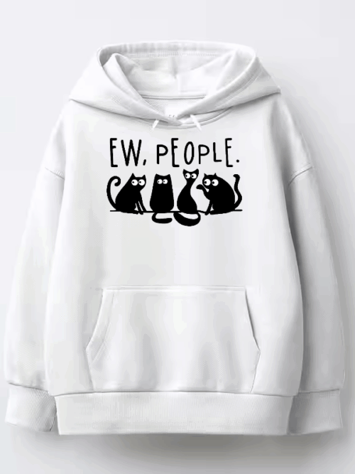 Ew People Black Cats Club Hoodie