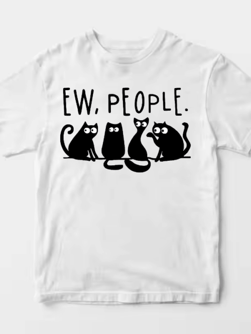 Ew People Black Cats Club Unisex T-Shirt