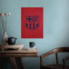 FC Barcelona Crest Navy Red Pride Poster