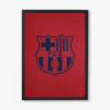 FC Barcelona Crest Navy Red Pride Poster
