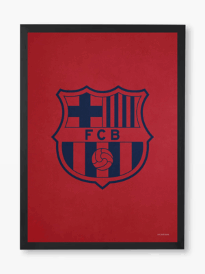 FC Barcelona Crest Navy Red Pride Poster