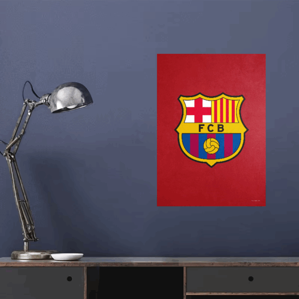 FC Barcelona Crest Red Pride Poster