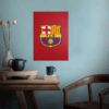 FC Barcelona Crest Red Pride Poster