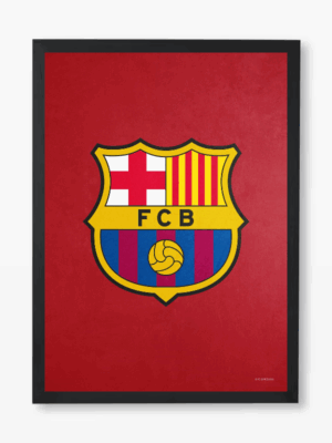 FC Barcelona Crest Red Pride Poster