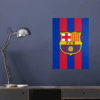 FC Barcelona Crest Red Stripes Pride Poster