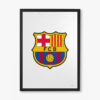FC Barcelona Crest White Pride Poster