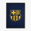 FC Barcelona Crest Yellow Navy Pride Poster