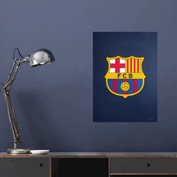 FC Barcelona Legendary Crest Navy Poster