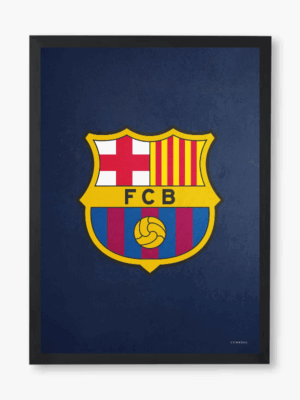 FC Barcelona Legendary Crest Navy Poster