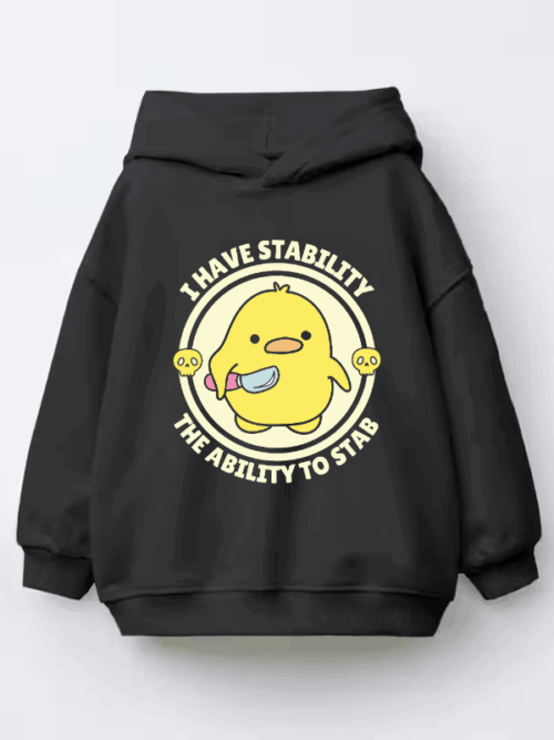 Fearless Chick Stability Mode Kids Hoodie