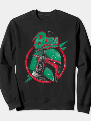 Fearless Fighter Boba Fett Mandalorian Crewneck Sweatshirt