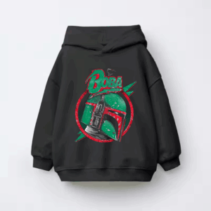 Fearless Fighter Boba Fett Mandalorian Kids Hoodie